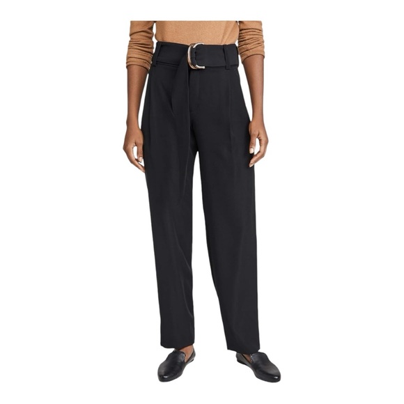 Vince | $345 Tapered Trouser Pant in Black, Size 6 - Picture 2 of 11